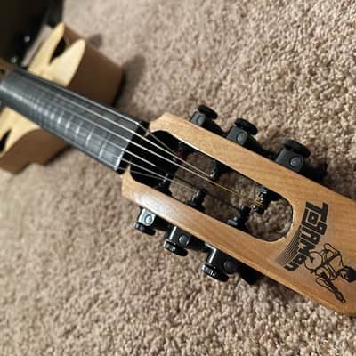 RARE TogaMan GuitarViol bowed guitar thinline acoustic with hard case Baggs pickup incredibow rosin image 6
