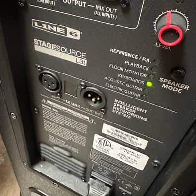Line 6 StageSource L3t 3-Way 1400-Watt Active Loudspeaker 2010s - Black image 1