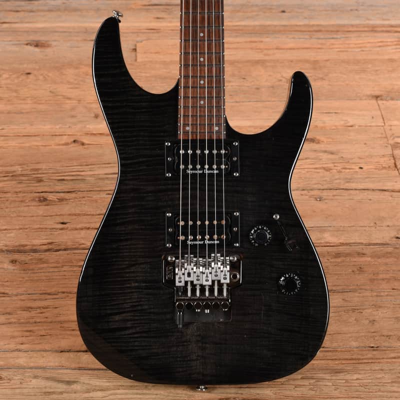 ESP LTD M-100FM Transparent Black image 1