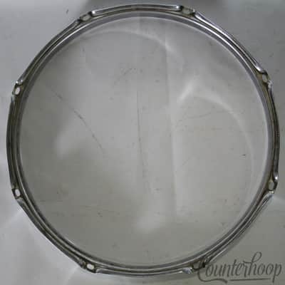Tama 14"Chrome Rim/Hoop Snare Batter/Tom Drum 80s Superstar/Imperialstar 8-lug image 3