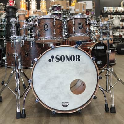 Demo Sonor Momentum Beech 5-pc Shell Pack 22/10/12/14/16 (California Burl) image 2