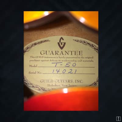 Guild T-50 1960 Vintage Sunburst image 8