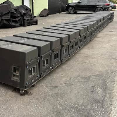JBL VERTEC 4880 DUAL 18" Sub Line Array Element W/Dolly & Cover (LOT OF 10) image 2