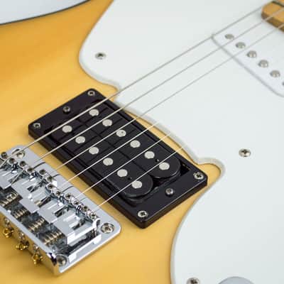 ONE of a KIND! Squier '51 Stratocaster/Telecaster/Precision Hybrid, Blonde/Black sides +CASE image 8
