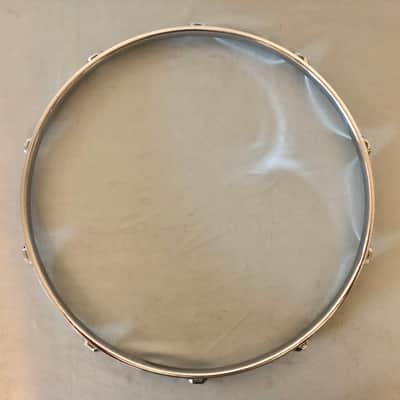 Set of DW Design Series 14” Hoops 10 Hole Snare Drum, Chrome, Workshop, 2.3mm Rims image 2