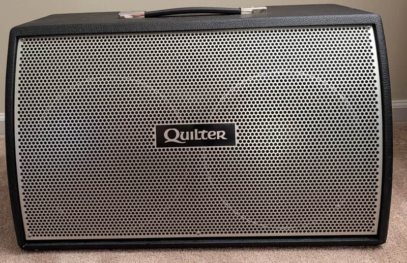 Quilter Bassliner 2x10W Wedge Bass Cabinet with Horn 2010s - Black image 1