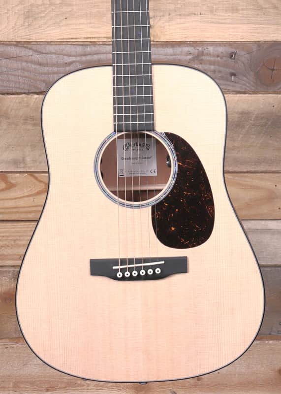 Martin D Jr E Acoustic/Electric Guitar Natural w/ Case image 1
