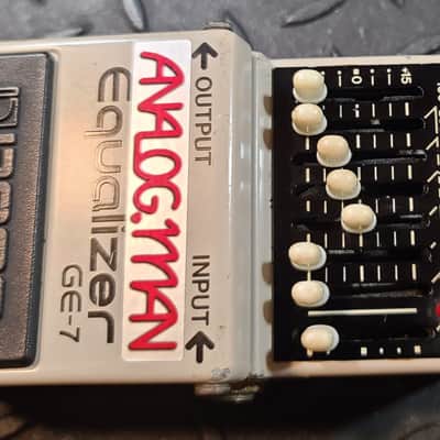 Analogman Boss GE-7 Graphic Equalizer Pro Mod EQ Japan Black Label Vintage Converted 9vDC PSA MIJ image 3