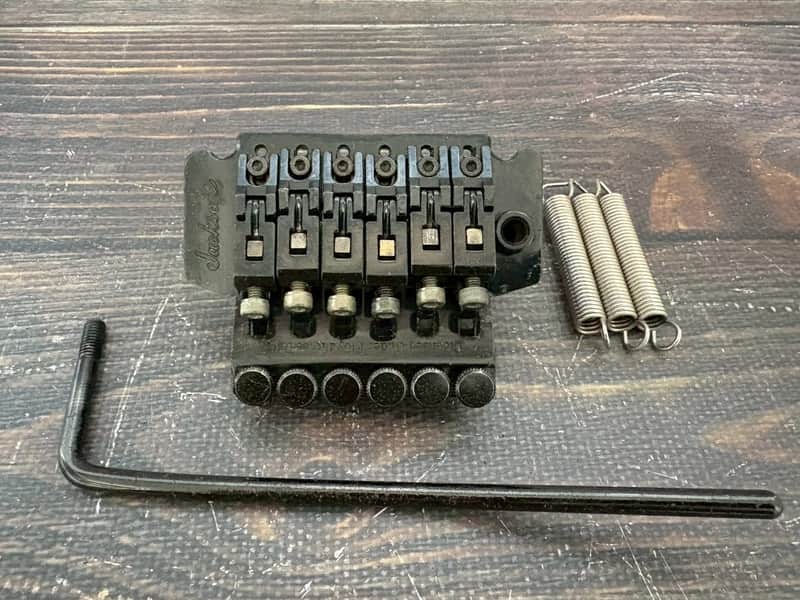 90s Jackson FLC-PRO TRS Floyd Rose License Tremolo Bridge Black TAKEUCHI /Arm Bar image 1