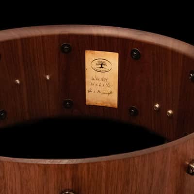 Woodland Percussion 14x6" Walnut Stave Snare Drum image 11