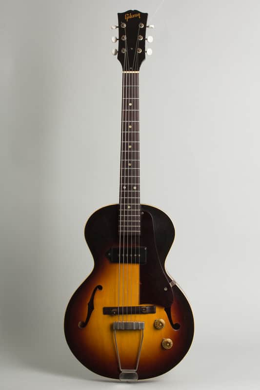 Gibson ES-125T 3/4 Thinline Hollow Body Electric Guitar (1957), ser. #U9793-1, black gig bag case. image 1