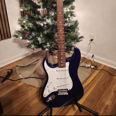 Left Handed Fender Standard Stratocaster with Rosewood Fretboard 1998 - 2001 - Midnight Blue image 1