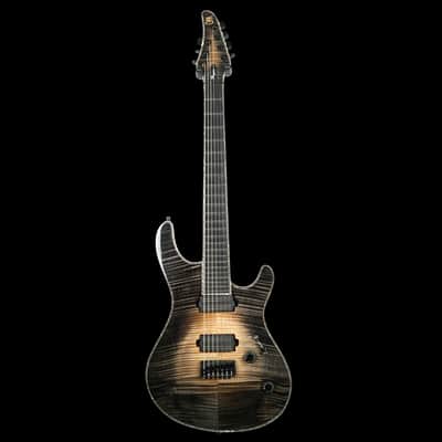 Mayones Regius 7, Transparent Natural Black Burst image 3