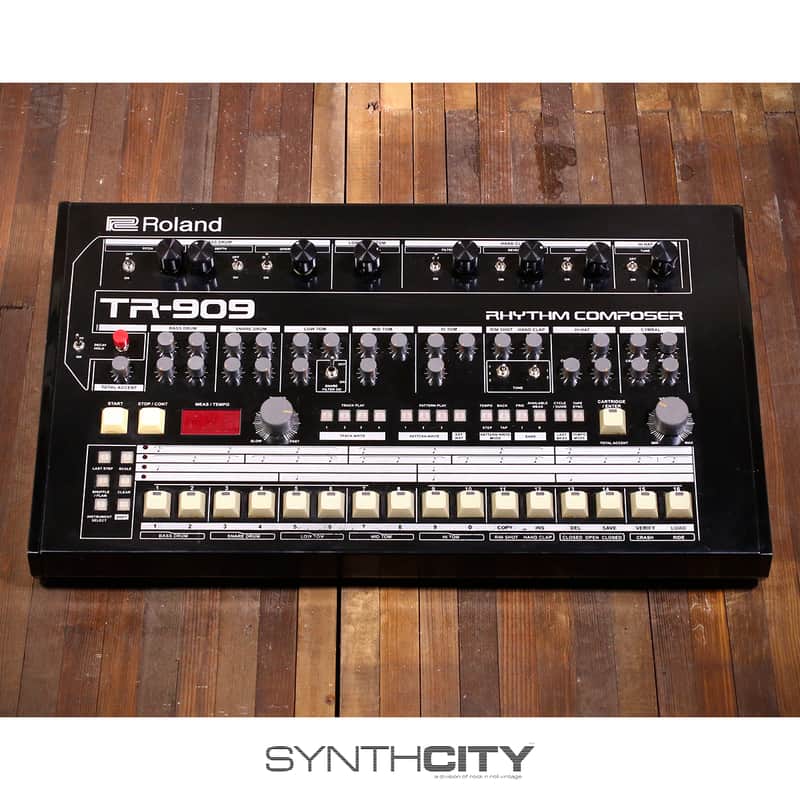 Roland TR-909 (Heavily Modded) - Black / Silver | Reverb