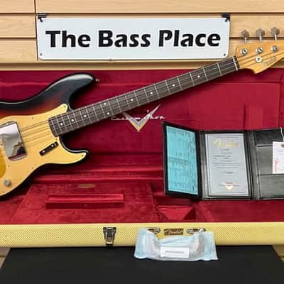 Fender Custom Shop 59 Precision Bass - 3 Tone Sunburst Closet Classic - Rosewood fingerboard - 8.85/9.1 pounds - R146249 image 1