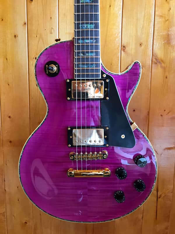 Wolf WLP 750T Electric Guitar - Trans Purple w/Hard Case image 1