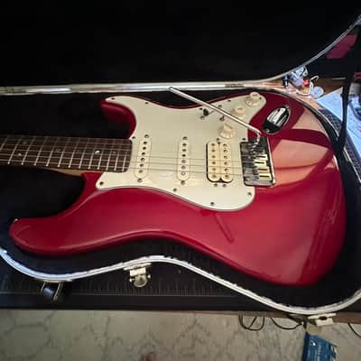 Fender American Deluxe Fat Stratocaster HSS with Rosewood Fretboard 1999 - 2001 - Crimson Transparent image 4