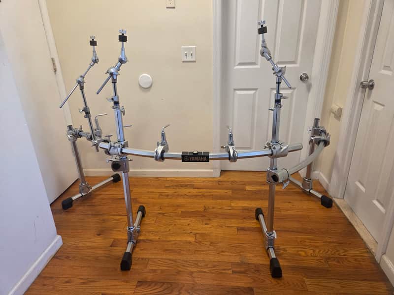 Yamaha HXR4LD 4-Leg Hexagonal Drum Rack w/ toms clamps and cymbal attachments image 1