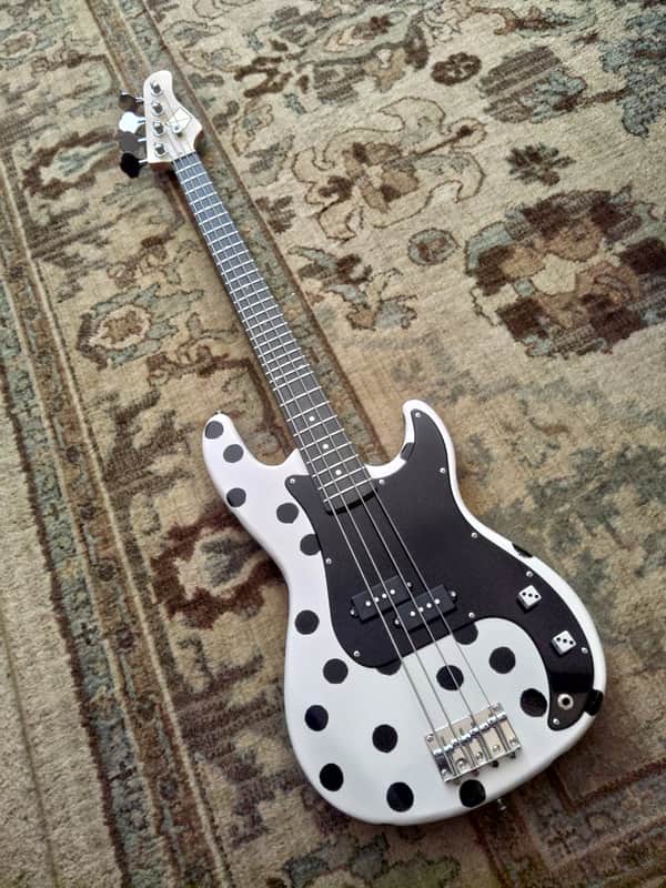 Customized Microtonal Glarry P Bass inspired by Angine De Poitrine image 1
