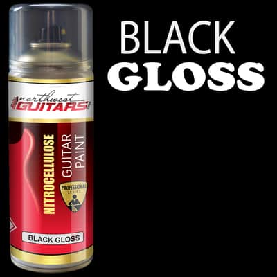 Black Gloss Nitrocellulose Guitar Paint / Lacquer 400ml image 1