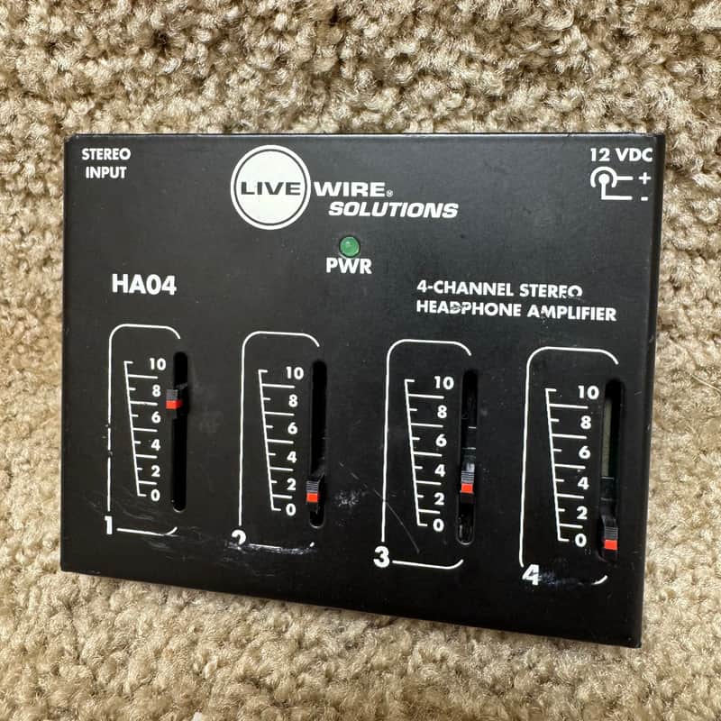 Live Wire HA04 Solutions 4-Channel Stereo Headphone Amplifier image 1