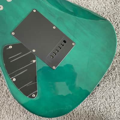 Transparent Green Superstrat Electric Guitar, Basswood Body, Maple Neck, Rosewood Fingerboard image 20