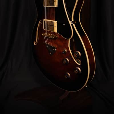 Ibanez AS93QMSP-DBS Artcore Expressionist 2025 - Present - Dark Brown Sunburst image 7
