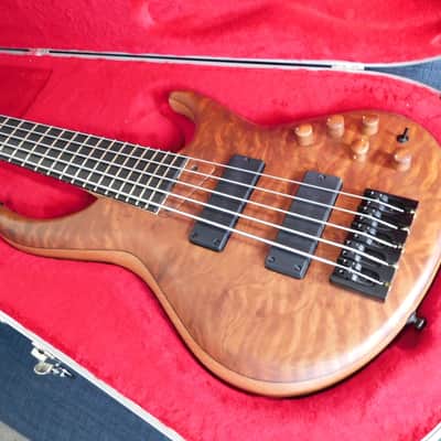 2021 MTD USA Custom Shop 535-24 5 String Electric Bass Flamed Redwood Brand New Authorized Dealer ! image 3