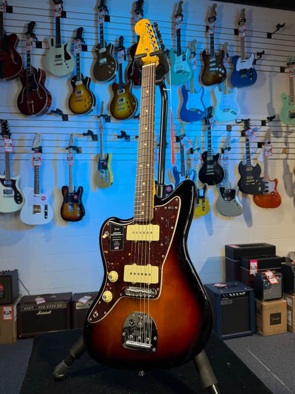 American Professional II Jazzmaster Left-Handed with Rosewood, Free Plek! OHS Case, 074