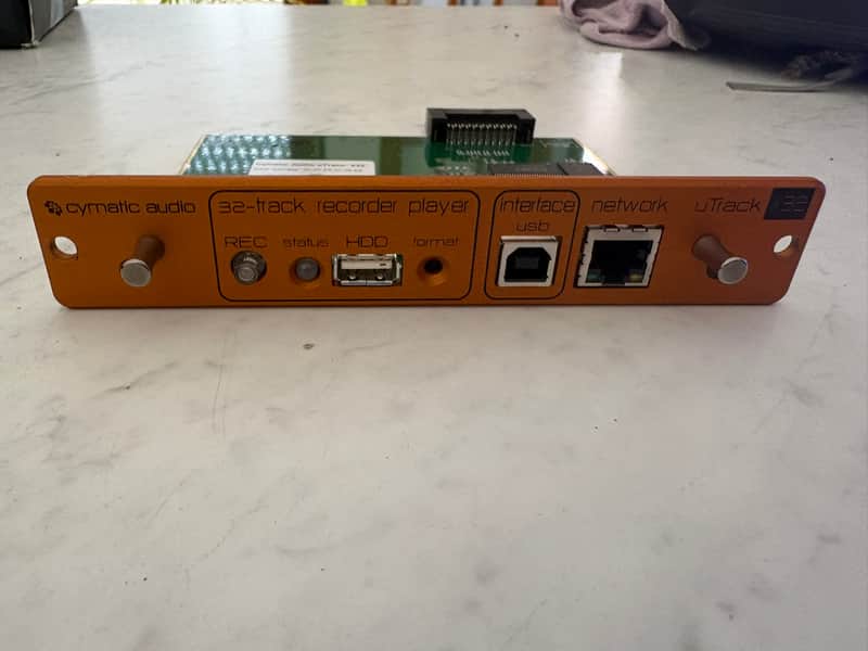 Cymatic Audio uTrack-X32 32-Track Recorder/Player/Interface Option Board 2010s - Orange image 1