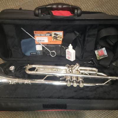 Bach TR200S Silver Intermediate Trumpet!  Serviced, New Case, Gorgeous! image 1