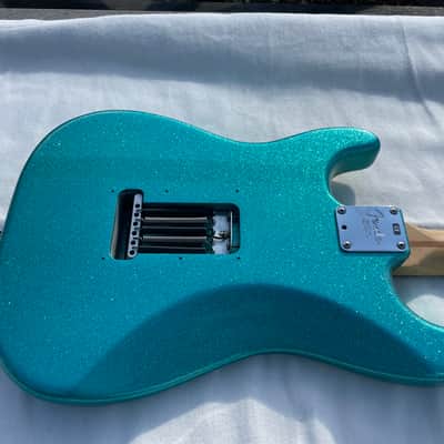 Fender Stratocaster Mars Music Limited Edition 2001 Aqua Green Sparkle image 10