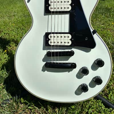 Upgraded Epiphone Les Paul Custom-Seymour Duncan-Road Runner HSC-Alpine White image 2