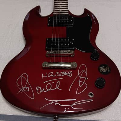 Epiphone SG Special/News Boys Band Autographed - Red image 3
