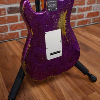 Fender Custom Shop SR25 Custom Deluxe Stratocaster Heavy Relic Magenta Sparkle 2026 w/OHSC image 10