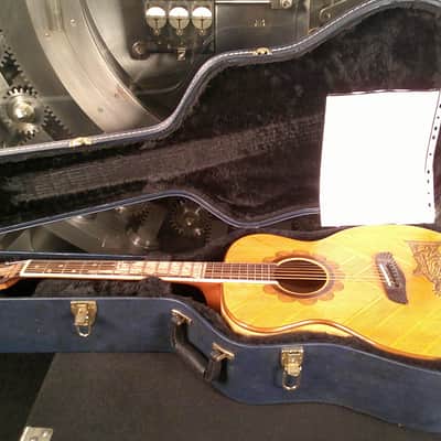 Blueberry Guitar Handmade Acoustic Guitar - Lady Liberty w/ Original Case image 15