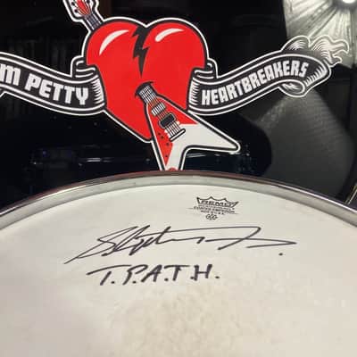 Steve Ferrone's Tom Petty and the Heartbreakers, Pearl - 5.5x14" Aluminum Snare Drum, Signed! image 5