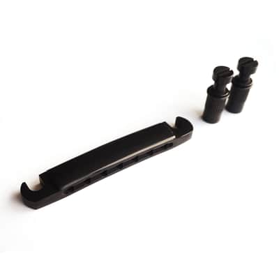 7 String Stop Bar Tailpiece - Chrome image 5