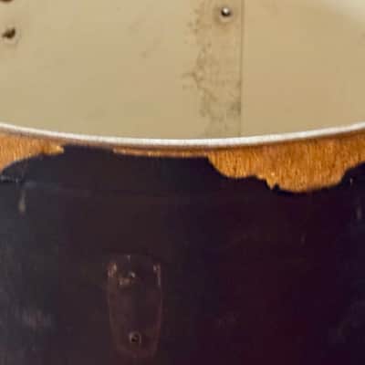 Leedy 12 x 15" Marching Snare Drum Shell Transition Era Gold Sparkle PROJECT 8 Lugs image 7