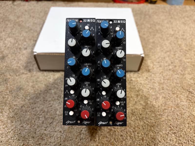 PAIR - Great River Electronics Harrison 32EQ 500 Series Equalizer Modules - Sequential Serial Numbers image 1