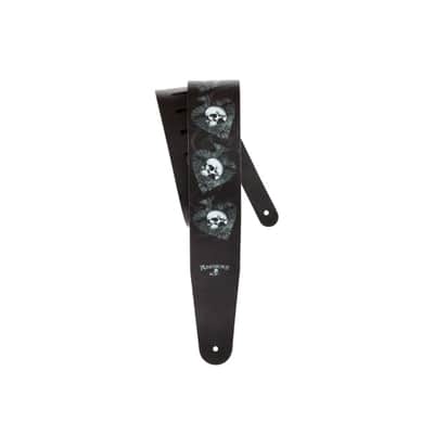 D'Addario Alchemy Leather Guitar Strap - Death Club image 1