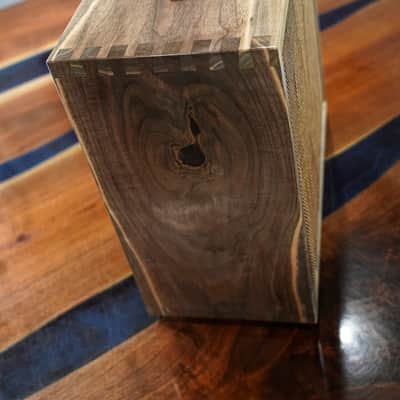 Van Gundy Guitars Custom 1x12" Speaker Cabinet- Solid Black Walnut image 5