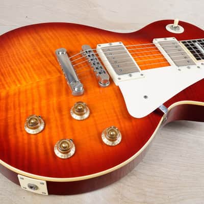 Burny Super Grade RLG-50 2008 Vintage Cherry Sunburst Flametop w/ Bag image 4