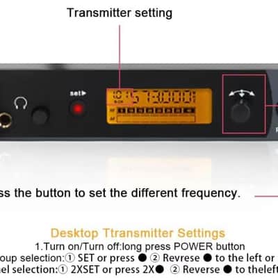 Tiwastage Wireless IEM system in ear monitor with 8 bodypacks image 5