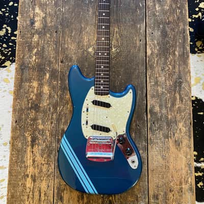 Original Vintage 1969 USA Fender Mustang Lake Placid Blue Competition w/ OHSC. '27' Serial Prefix Kurt Cobain Nirvana image 21