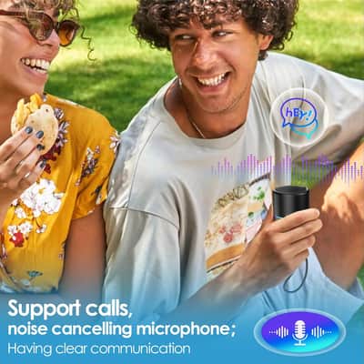 Mini Portable Bluetooth Speaker 5.4 with Noise-Reducing Microphone, Compact Wireless Speaker for Travel, Home & Outdoor Use image 4
