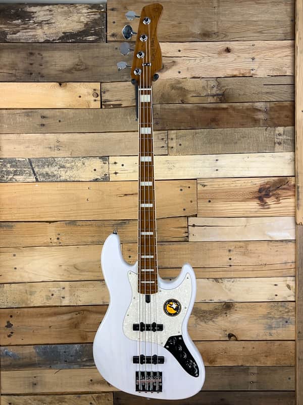 Sire Marcus Miller V8 4-string Bass Guitar - White Blonde, 11 | Reverb