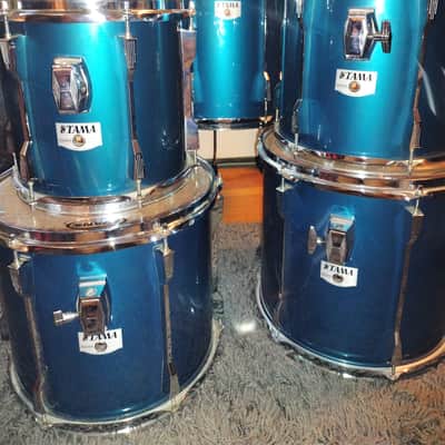 Tama Rockstar DX 6-Piece Drum Set in Ocean Blue. image 6