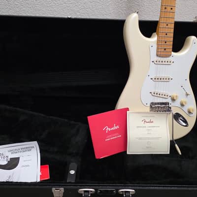 Fender Lincoln Brewster Stratocaster 2024 - Present Olympic Pearl image 1