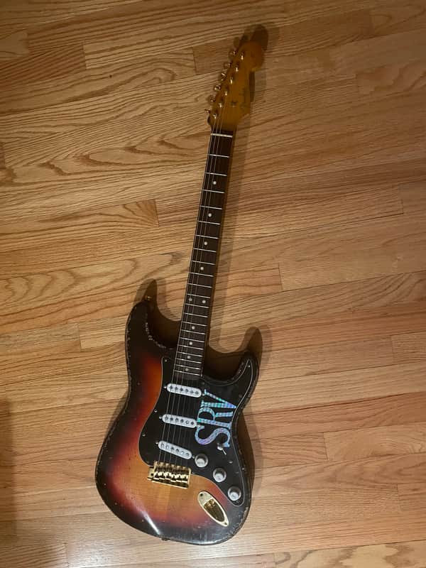 SRV #1 Wife Tribute Guitar Stevie Ray Vaughan Relic Stratocaster Aged Strat MJT 3-tone Sunburst image 1